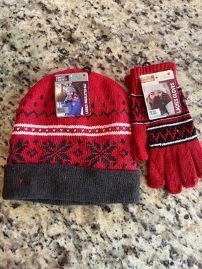 Heat Trendz ladies winter hat/glove set, one size fits most, NEW with tags